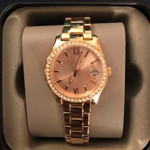Fossil rose gold watch